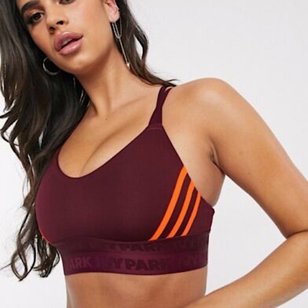 Adidas x IVY PARK Strappy Cut Out Bra - Maroon